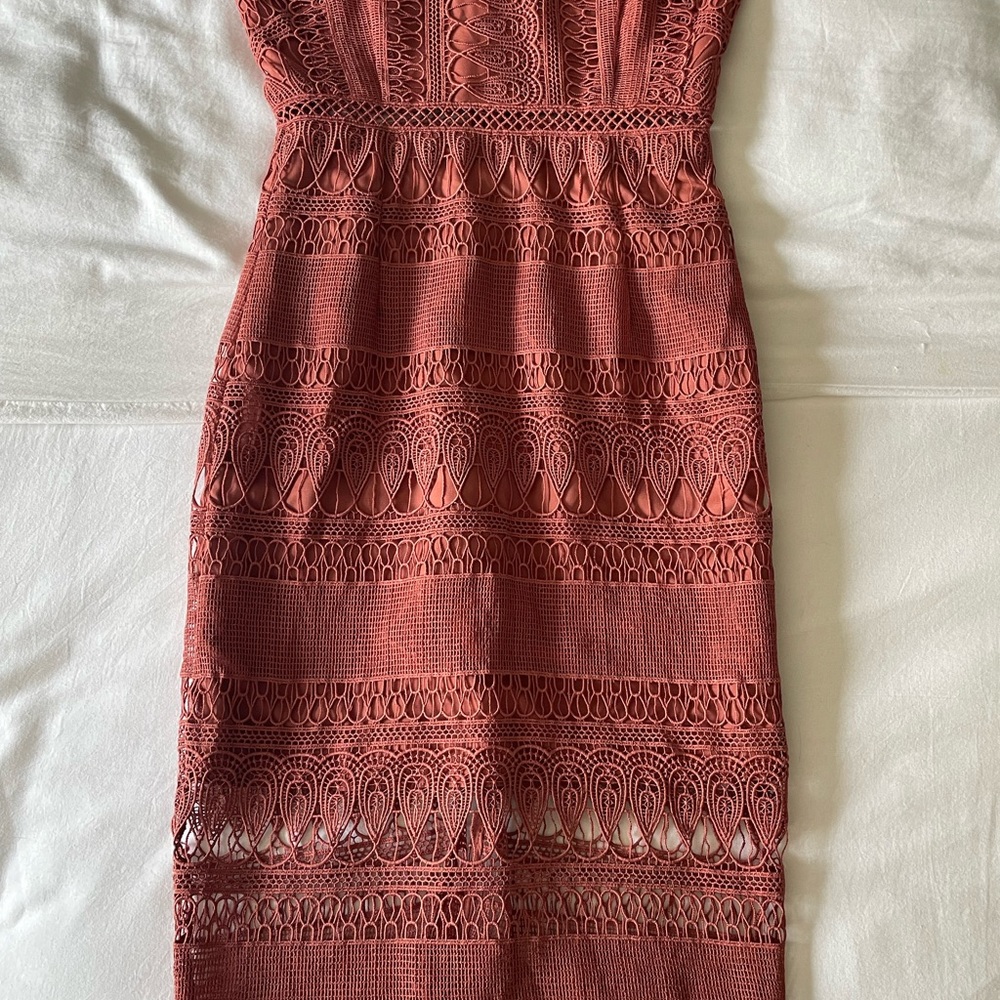 Crochet Style Dress - Picture 3 of 6
